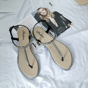 New Summer <b>Clip</b>-on Flat Flip Sandals Girl Shoes Beach Slippers Flip-flops for Woman - Product Image 6