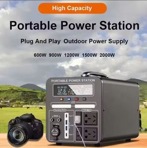 Tragbare 2000W Powers tation Lifepo4 Batterie bank 1000W Lade Solar panel Generator Heimgebrauch Taschenlampe versorgung Mobile MPPT - Product Image 6