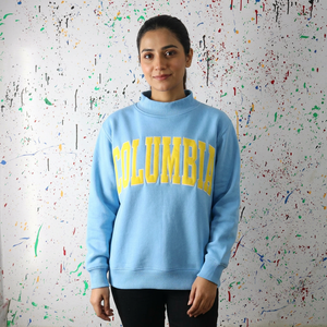 เสื้อฮู้ดดี้ผู้ชายสีฟ้าอ่อน ผ้าฝ้าย 100% ปักลายสีเหลือง ซิป ระบายอากาศ แห้งเร็ว คอฮู้ด ด้ายละเอียด สำหรับฤดูหนาว คุณภาพสูง - Product Image 1