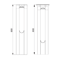 Lampadaire LED d'extérieur, lumière de pelouse, lumière de jardin, solaire, 4,5W, 120LM/W, 5VX4W, PC aluminium, 180XH800MM