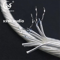 Ligne de fil RCA YIVO XSSH Audio Hifi 16AWGx8 Core tricotage haute pureté plaqué argent interconnection amplificateur CD câble Audio de Signal