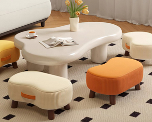 Phân nhỏ hộ gia đình băng ghế nhỏ cho giày Phân phòng khách sofa chân Phân bàn trà nhỏ phân thấp túi mềm ghế nhỏ - Product Image 3