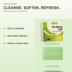 <span class=keywords><strong>Savon</strong></span> Solide à l'Huile d'Arbre à Thé et Céramide de Coco Nettoyant et Nourrissant en Profondeur pour Adultes, Utilisation Corporelle, Tous Types de Peau, Vente en Gros - Product Image 2