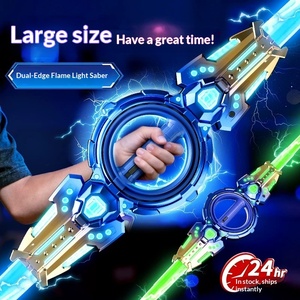 Nuevo Espada Láser <span class=keywords><strong>de</strong></span> Juguete con Doble Hoja Telescópica, Luces LED <span class=keywords><strong>de</strong></span> Arcoíris, Espada <span class=keywords><strong>de</strong></span> Fuego Giratoria, para Mayores <span class=keywords><strong>de</strong></span> 14 Años - Product Image 2