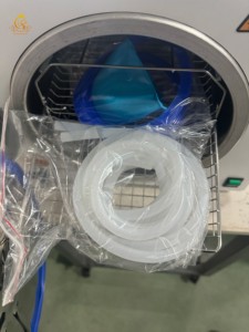 Autoklaf Gigi Profesional EUR PET Kapasitas Kecil untuk Meja, Sterilisasi Uap Kelas N, untuk Perawatan Hewan Peliharaan - Product Image 3