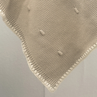 Top Fashion Luxe Nouveau-Né Literie Doux Tricoté Chunky Polka Dot Couverture Chaud Lit Confortable pour Nourrissons et Bébés