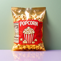 Rouleau de film en aluminium de qualité alimentaire, film plastique barrière imprimé sur mesure pour l'emballage automatique de biscuits, de pop-corn et de chips