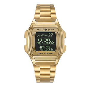 Qibla 나침반 이슬람 시계와 공장 도매 이슬람기도 azan 손목 시계 - Product Image 2