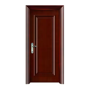 Puerta <span class=keywords><strong>de</strong></span> madera interior <span class=keywords><strong>de</strong></span> estilo simple Prima con todo tipo <span class=keywords><strong>de</strong></span> opciones <span class=keywords><strong>de</strong></span> chapa Puerta al Ras para uso en sala <span class=keywords><strong>de</strong></span> estar <span class=keywords><strong>y</strong></span> dormitorio - Product Image 1
