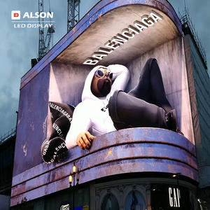 ALSON LED 3D Dış Mekan LED Ekran Reklam Panosu Ultra-HD Tam Renkli P3 P4 P5 P6 P8 P10 Dijital Tabela LED Ekran - Product Image 1