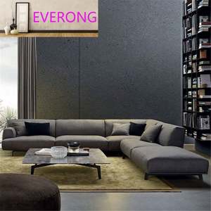 Conjunto de Sofás Seccionales de Estilo Nórdico, Sofá Moderno de Tela para Sala de Estar - Product Image 1