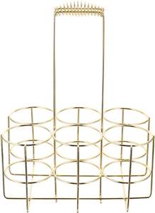 Beer Caddy Metal 12 Bottle Beer Holder Drink Carrier Beverage Delivery Soda Wine Rack Basket per Bar Pub <span class=keywords><strong>portabottiglie</strong></span> d'<span class=keywords><strong>acqua</strong></span> - Product Image 4