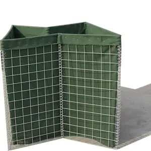 Hesco Muur Grote Zand Hesco Barrière Militaire Zandzakken Defensieve Barrière Bescherming Tegen Overstromingen Muur/Zandcontainer