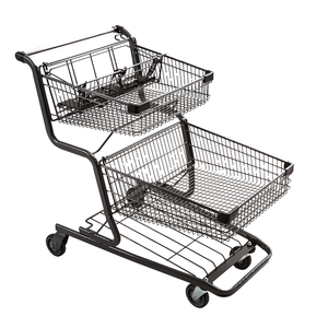 รถเข็นช้อปปิ้งซูเปอร์มาร์เก็ตรถเข็นรถเข็นทำจากโลหะ PP อลูมิเนียมกันน้ำทนทาน - Product Image 4