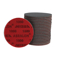 Mirka Abralon P1000 bantalan piringan Amplas, Hook and Loop spons amplas Abralon Mirka untuk Autobody silikon karbida spons amplas