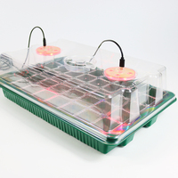 Kit de semis multi-cellules avec lampe de culture et dôme d'humidification pour plantes d'intérieur