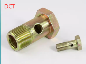 Tornillo hueco hexagonal de un solo orificio, perno para motor diésel, perno/ tornillo articulado para tubería de retorno de aceite hidráulico. - Product Image 4