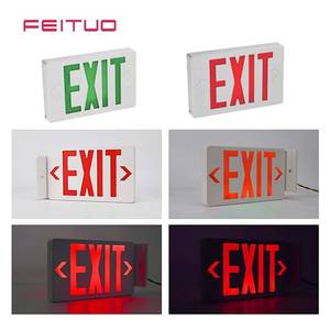 Lampe d'urgence LED verte Feltor à livraison rapide JEE2GWE avec batterie de secours et boîtier ABS pour couloir scolaire, entrepôt, appartement - Product Image 2