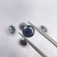 Prix de gros 0.3-5ct Naturel Noir Couleur Lâche Moissanite Diamant 4-11mm Noir Coupe Ronde Moissanite