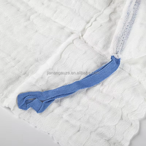 -Esponja de laparotomía detectable por rayos con tira de seguridad azul Paquete a granel no estéril - Product Image 1