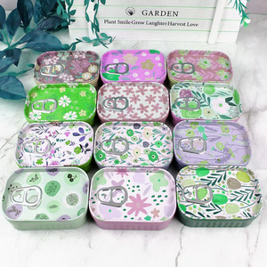 <span class=keywords><strong>Petite</strong></span> boîte rectangulaire <span class=keywords><strong>en</strong></span> étain anneau de traction ouverture facile Style <span class=keywords><strong>sardine</strong></span> boîtes de conserve réutilisables nourriture thé déjeuner bonbons chocolat - Product Image 4