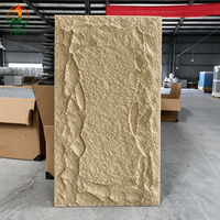Revêtement mural en pierre artificielle PU léger et ignifuge, panneau mural en pierre 3D PU de haute qualité, vente en gros
