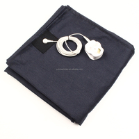Drap de lit 30 % acier inoxydable - 400 fils/cm² - Technologie de mise à la terre anti-ondes électromagnétiques pour un meilleur sommeil - Usage adulte