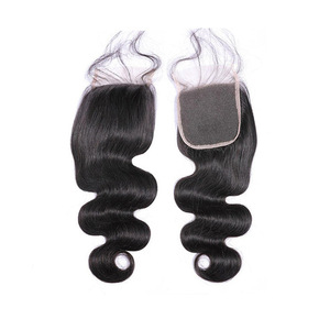 Grande quantità 100% pizzo chiusure vergini <span class=keywords><strong>capelli</strong></span> umani 4x4 13*4 merletto svizzero chiusura <span class=keywords><strong>6</strong></span> <span class=keywords><strong>capelli</strong></span> Texture HD nero naturale con i <span class=keywords><strong>capelli</strong></span> del bambino - Product Image 3