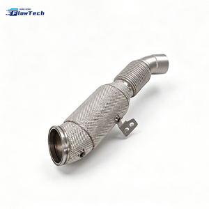Tuyau de sortie turbo pour BMW B58 3.0T M240i M340i, tuyau de raccordement d'échappement haute performance en acier inoxydable avec bouclier thermique - Product Image 1
