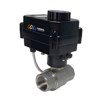Vanne à boisseau sphérique motorisée automatique mini FH-P 8nm 1/2-1 pouce 2 voies 12V CC avec siège en PTFE et joint en silicone PN10 pour eau OEM
