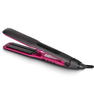 Lisseur de cheveux professionnel personnalisé 45 W avec plaque PTC, pour salon et usage domestique, 4 réglages de température, fonction double humide/sec, écran LCD - Product Image 2