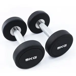 Pabrik grosir Cina 2.5-50kg peralatan kebugaran dumbbell kepala bulat set dumbell/dumbell