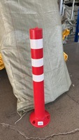 Poteau de signalisation routière flexible en plastique réfléchissant haute visibilité PU, poteau de signalisation de sécurité routière, poteau de signalisation de circulation