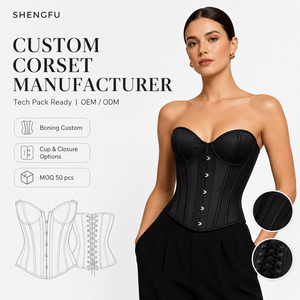 Top Corsé Vintage Y2K Personalizado con Soporte Técnico de Lujo, Bustier de Marca Privada, Fabricante de Ropa Femenina de Alta Gama - Product Image 1