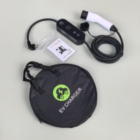 Pengisi Daya EV Portabel 16A 3.5KW, Kabel Pengisian EV Standar GB dengan 4 Arus yang Dapat Disesuaikan, Jadwal Pengisian untuk Penggunaan di Rumah