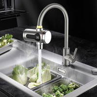 Chauffe-eau électrique instantané rapide 220V 3.2KW pour cuisine et salle de bain, robinet chauffant avec écran LED, robinet électrique