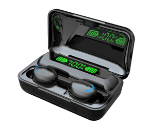 หูฟังไร้สาย F9 แบบขายส่ง หูฟังสเตอริโอไร้สายแท้ บลูทูธ คุณภาพเสียง HiFi สเตอริโอ HD พร้อมหน้าจอแสดงผลดิจิตอล - Product Image 5
