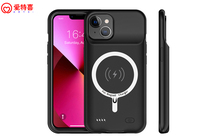 Étui de chargeur de batterie ultra-fin à charge rapide sans fil magnétique Li-Polymère 8500mAh avec écran LED pour iPhone 12