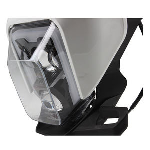 Phare de moto Zuqing HL120 LED blanc à double lentille convexe circulaire pour moto tout-terrain - Product Image 3