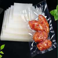 Pochette de cornue en nylon sac en plastique sous vide transparent emballage alimentaire sacs de scellage sous vide thermoscellage stockage sacs de congélateur