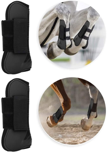 Bottes de <span class=keywords><strong>cheval</strong></span> thérapeutique rapide à l'arrière sur piste, équipement de Protection des tendons <span class=keywords><strong>cheval</strong></span> - Product Image 2