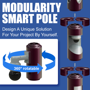 Gebosun tùy chỉnh ngoài trời không thấm nước thông minh tín hiệu giao thông ánh sáng cực với giám sát từ xa thông minh cực - Product Image 3