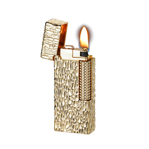 Briquet créatif à meule de roche météorite, rechargeable au kérosène, coupe-vent, cadeau pour homme - Product Image 1