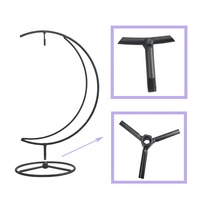 Support de pot de fleurs en métal détachable en forme de lune pour la décoration de bouteilles suspendues et les décorations de Noël - Direct Usine