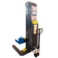 Lève-véhicule commercial AUTEC robuste télescopique à un cylindre et une colonne, capacité 15 tonnes, palan hydraulique mobile avec télécommande sans fil