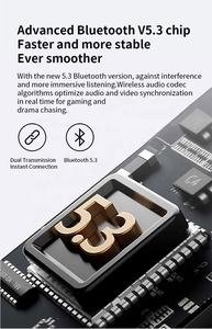 Audífonos Deportivos AGETUNR S47 con Molde Privado, Ajuste de Volumen, Manos Libres, Llamadas, Asistente de Voz, Pantalla LED de Batería, Auriculares TWS - Product Image 4