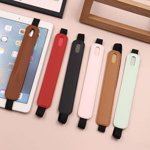 Custom7 Colors Elastic Pu Leather Pencil Single Holder Cover Fashion Portable Handmade Sling Pen <b>Sleeve</b> Case for <b>Ipad</b> - Product Image 4