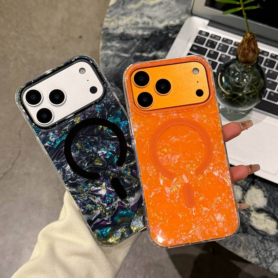 Gilding Shell Pattern Glitter Phone Case