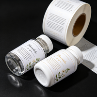 Étiquettes adhésives pharmaceutiques personnalisées, étiquettes pour bouteilles de produits de santé, étiquettes pour compléments alimentaires