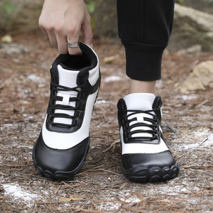Chaussures de randonnée d'hiver pour hommes, antidérapantes, semelles en caoutchouc, sûres, confortables, à lacets - Product Image 5